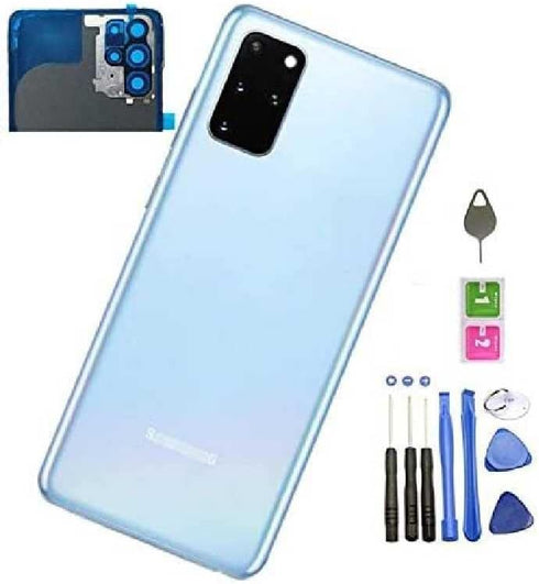 Galaxy S20 Plus Back Glass Replacement Back Cover Glass Housing Door with Camera Lens and Pre-Installed Tape for Samsung Galaxy S20 Plus S20+ with...