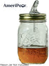 Mason Jar Pour Spouts - For Moonshine And Whiskey - Made 100% In The USA. Free Flow Mason Jar Spouts That Don't Leak - No Cracks, Just A Perfect C...
