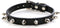 Spiked Studded Leather Dog Collar Mushrooms Rivets Cat Collar for Small Medium Dog Cat Puppy Kitty (S, Black)...