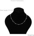 Dtja 5mm Ball Bead Necklace Stainless Steel Choker Pendant Necklaces for Women Girls Vintage Beaded Link Chain Adjustable Fashion Punk Simple Jewe...
