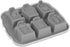 6-Grid Grave Tombstone Halloween Soap Chocolate Dessert Ice Cream Ice Making Muffin Pan Microwave Safe Silicone Mold Baking Pan Baking Supplies Ki...