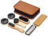 Shoe Shine Kit with PU Leather Sleek Elegant Case, 7-Piece Travel Shoe Shine Brush kit...
