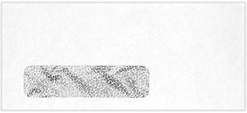 LUXPaper #9 Business Window Envelopes | Commercial Flap | Security Tint | 3 7/8" x 8 7/8" | White | 24lb. Text | 50 Qty...