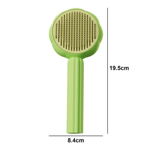 Andy's Orchids 2pcs Pet Hair Cleaner Brush, Pet Hair Cleaner Brush Self Cleaning Pet Hair Re mover Sunflower Shape Dog Brush Hair Removal Button C...