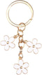 Fuqimanman2020 1~4 Pcs Flowers Charms Enameled Keychain Cute Flowers Chain Tassel Keyring Gifts Purse Bag Accessories...