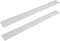 Kitchen Silicone Stove Counter Gap Cover - Flexible Easy Clean Heat Resistant Wide & Long Gap Cap Fillers, Seals Spills Between Appliances, Furniture, Stovetop, Oven, Washer & Dryer, Set of 2 (White)