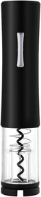 Black Electric Wine Opener, Automatic Battery Operated Corkscrew with Foil Cutter, One Touch Operation, Cork Remover Tool for Wine Lovers and Home...
