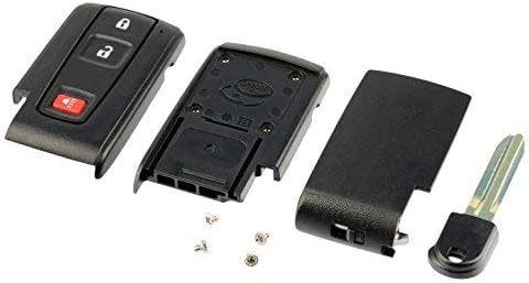 fits Toyota Prius Key Fob Cover Case Shell Replacment with Blank Key 2004-2009...