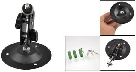 2 Pcs Wall Mount Round Base Flexible Bracket Stand for CCTV Camera Camcorder...