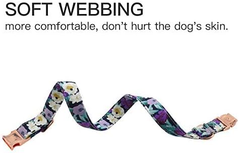 Metal Buckle Dog Collar, Durable Adjustable Dog Collar Soft for Small Medium Large Dogs...