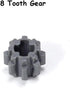 16PCS MOC Technical Gears Pack Compatible with Stnadard Building Block Assortment Kit 8/16/24/40 Tooth Gear...