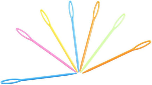 100Pcs Plastic Sewing Needles,Colorful Large-Eye Knitting Needles Yarn Lacing Weaving Needle Learning Needles for DIY Sewing Handmade Crafts(9cm)....