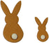 PME Rabbit Cutters, Small and Large Sizes, Set of 2, White...