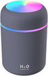Portable Mini Humidifier, 300ml with Colorful LED Night Light, USB Personal Desktop Humidifier for Car Office Home Travel, Auto Shut-Off, 2 Mist M...