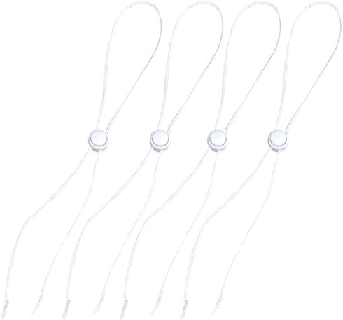 10 Pcs Hat Removable Chin Cords Adjustable Elastic Fishing Hat Strap Sun Hat Chin Strap Replacement with Clips for Fishing Boating Golfing...