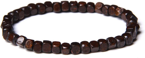 Natural Stone Leather Bracelet Set Obsidian Volcanic Stone Tiger Eye Stone Bead Bracelet Punk Style Men's Bracelet Set (bra000034)...