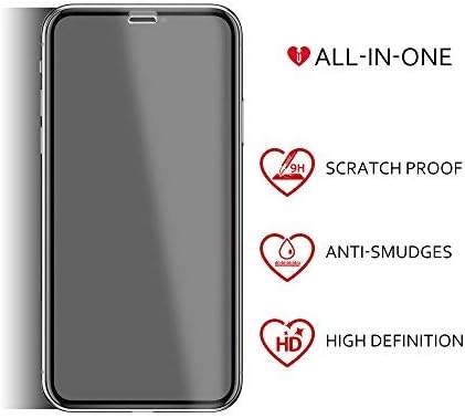 iCarez Tempered Glass Screen Protector for iPhone 11 Pro iPhone X/XS 5.8-Inches?2-Pack Full Coverage......