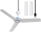 Small USB Ceiling Fan 19.7”Portable Hanging Fans for Power Bank Indoor Outdoor RV Bed Room Desk Boat Coop Travel Tent Canopy Cubicle Mini 3 Blades...