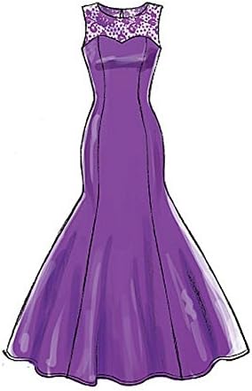 McCall's Patterns M7320 Misses'/Miss Petite Mermaid-Hem and High-Low Dresses, Size A5 (6-8-10-12-14)...