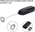 Black Milk Frother Handheld, Automatic Milk Foam Maker for BulletCoffee, Matcha, Stainless Steel Whisk Battery Operated Drink Mixer Blender Practi...