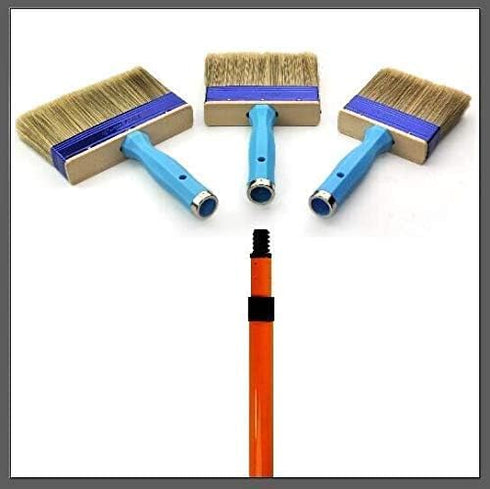 3 Pack (4,5,6inch) Heavy Duty Professional Stain Brush,Paint Brush,Paint Brushes,Double Thick 1.18 inch,Fence Brush,Paint Brush for Walls,Painters...