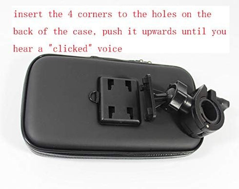 Touch Screen Bike Mount Waterproof Phone GPS Case Bicycle Handlebar Holder Bag for iPhone 16 Plus 15 14 13 Pro Max iPhone 16 Pro XR Samsung Galaxy...