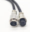 3.28 ft GX20 7 Pin Male to Female Head Aviation Cordset, GX20 7Pins Female to Male Connector Electrical Cable Panel Mount Circular Metal Aviation ...