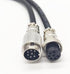 3.28 ft GX20 7 Pin Male to Female Head Aviation Cordset, GX20 7Pins Female to Male Connector Electrical Cable Panel Mount Circular Metal Aviation ...