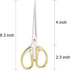 6.3" Small Sewing Scissors All Purpose Scissors Stainless Steel Tip Shears DIY Tools Office Scissors for Home Office School Sewing Fabric Handcraf...