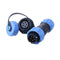 SP13 Aviation Connector M13 Male Plug + Circular Female Socket ?13mm Outdoor Waterproof IP68 Plastic Connectors with Cap Panel Mount Gold Plated 5...