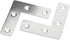 10 Pieces 2.36'' x 2.36'' L Shape Flat Bracket Flat Corner Brace for Wood Desk Chair Cabinet Drawer Closet Frame Furniture...