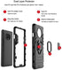 Urspasol for OnePlus 7T Case with Screen Protector Tempered Glass Hybrid Heavy Duty Armor Protective Bumper Phone Cover with 360° Degree Ring Hold...