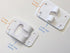 2 Pack: RV T-Style Door Holder Catch 3-1/2" for Latch Holder Camper Trailer Cargo Hatch White...