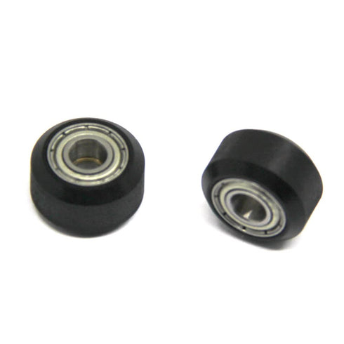 Zeberoxyz 10pcs POM Small Pulley V-Slot Wheels Kit with Double Bearing+10pcs Hexagonal Eccentric Column+10pcs Round Isolation Column for Aluminum ...