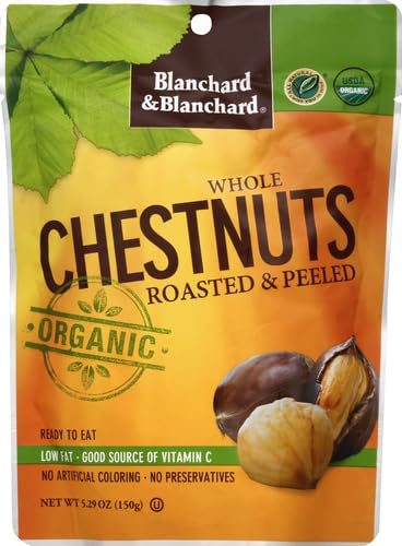 Blanchard & Blanchard Whole Chestnuts, Roasted & Peeled, 5.2 oz...