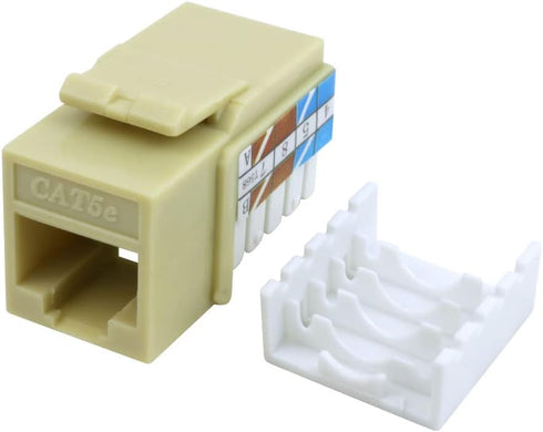 Cat5e Keystone Jack Insert, Ivory...
