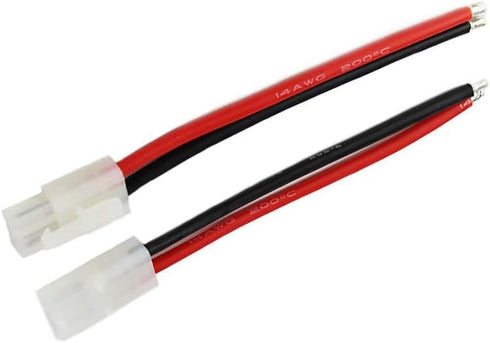 3Pairs Tamiya Battery Connectors Male & Female 14awg 10cm for RC Car Lipo Battery Charge...