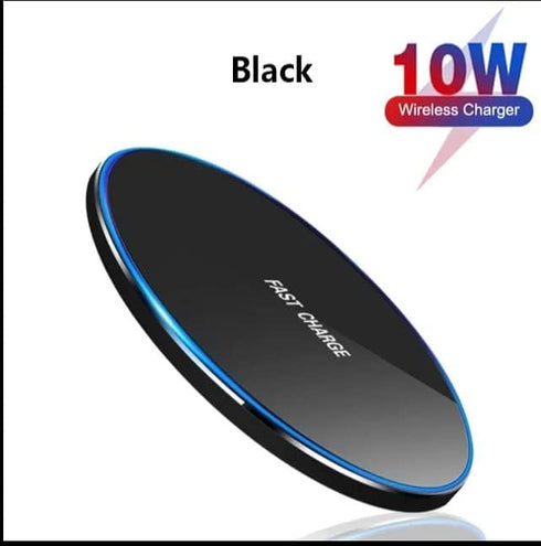 Fast Charge 10W Max Ethernoid Universal Fast Wireless Charging Pad Compatible with iPhone 14/14 Plus/14 Pro/14 Pro Max/13/13 Mini/SE 2022/12/11/X/...
