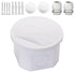Junction Box, Zulkit Project Box with Reserved Holes IP55 Waterproof Dustproof Electrical Box ABS Plastic Project Enclosure White D3.1" x H2"...