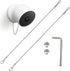 Anti-Drop Security Chain Nest Camera Mount Compatible with Google Nest Cam (Battery) Outdoor Camera Protect Bundle Function, 2 Pack (Cam Not Inclu...