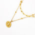 Feilifan Dainty Gold Layered Necklaces for Women, 18K Gold Plated Stainless Steel Necklace, Adjustable Pendant Necklace...