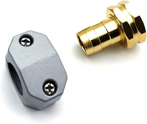 Garden Hose End Aluminum Garden Hose Mender Hose Repair Fittings Coupler Repair Kits Metal Hose Mender for 5/8" and 3/4" Garden Hoses, Female...