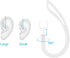 Ear Hooks, Flexible Ear Piece Clamp, Universal 0.24 Inches Clear Replacement Ear Loop Clips for Single Ear Bluetooth Heaset - Set of 4...