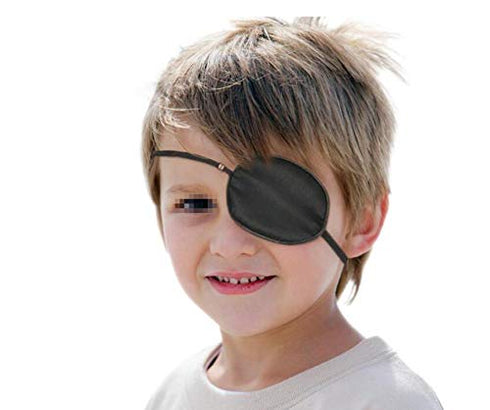 1pcs Children Kids Silk Single Eye One-Eyed Patch Mask Amblyopia Corrected Visual Recovery Lazy Eyes Patches Care Blindfold Cover for Masks Strabi...