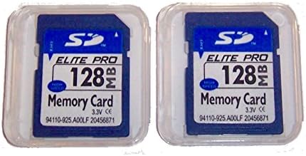 2 Pack 128mb Memory Cards Compatible with 128 MB SD Cards, 2 Pack Memory Cards and Cases w/Built to Last! Microfiber Cloth, Compatible with All SD...