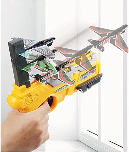Airplane Launcher Toy Catapult Aircrafts Gun with 14 Foam Aircrafts, Shooting Games Outdoor Sport Activity Birthday Gifts Party Gifts for Kids Tod...