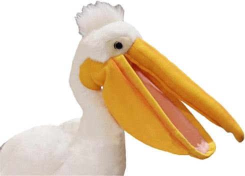 Cute Life Like Pelican Bird Stuffed Animal Plush Toy Simulation Nature Bird Doll Children Birthday Gift 16in...