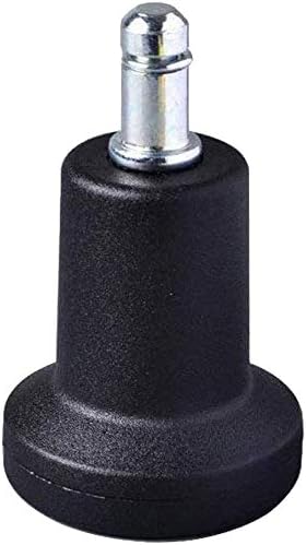 AAGUT High Profile Bell Glides Replacement for Office Chair, 7/16" x 7/8", Fixed Stationary Caster Wheel Glide, Matte Black Finish,Office Chair Wh...