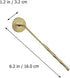 NUOBESTY Incense Ash Long Handle Incense Ash Press Seal Stick Shovel DIY Fragrance Accessories for Home Shop Decor...