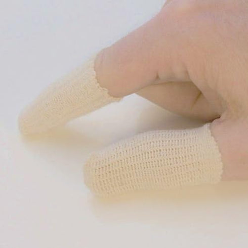 FINGER COTS COTTON GUARDS ELASTIC JEWELRY HANDLING PROTECTION PACK/ 20...